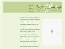 Tablet Screenshot of forseasonsecodesign.com